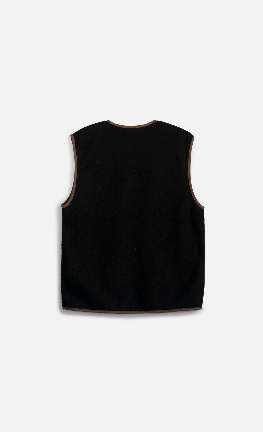 Wooden Gilet Rail Zip Nero - foto 2