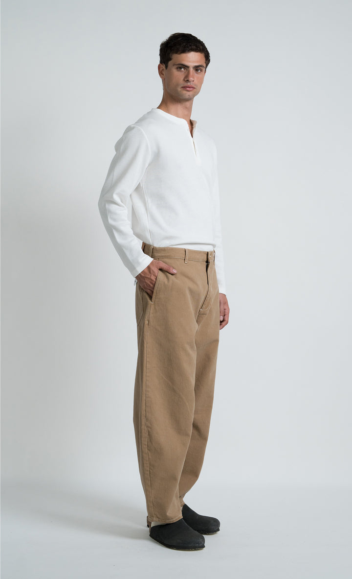 Wooden Pantalone Balloon Cammello Beige - foto 4