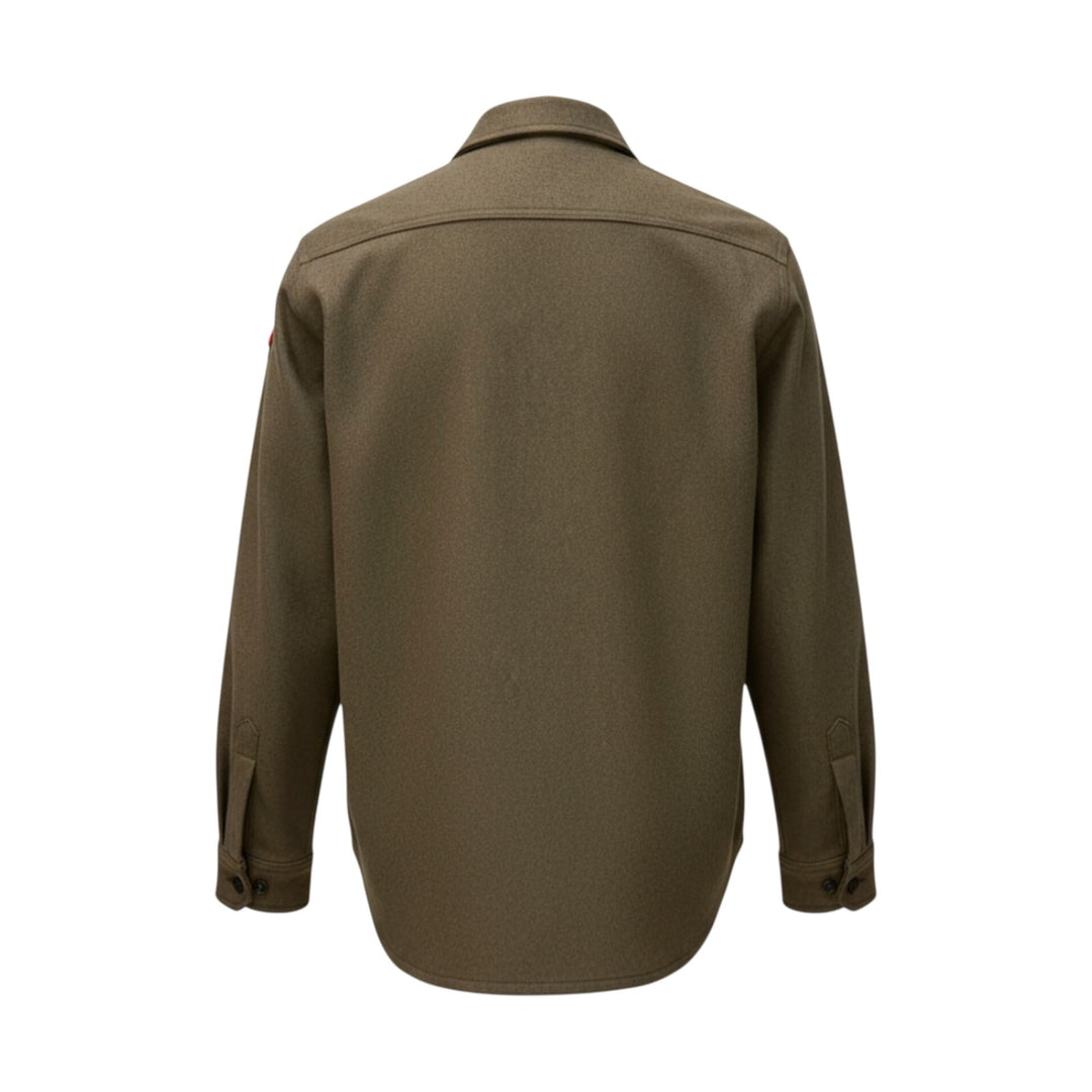 CHEMISE MILITAIRE EN LAINE VERTE